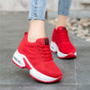 Soft Sole Mesh Breathable Height-increasing Sports Running Platform Casual Shoes