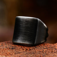 Retro Retro Simple Titanium Steel Men's Ring