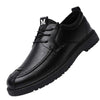 Men's Casual Lace-up Commuter Trendy Leather Shoes