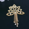 Bridal Accessories Crystal Applique Rhinestone Welding Tassel Rhinestone Flower