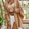 Women's Solid-Color Loose Casual Long Cardigan Sweater Coat
